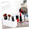 Healeved 3grids Slot Makeup Brush Holder Black Cosmetic Storage Organizer