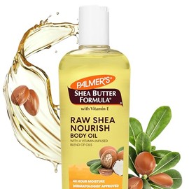 Palmers Shea Formula Raw Shea Body Oil, Aceite Humectante Corporal con Manteca de Karit y Vitamina E, Absorcin Instantnea, Dermatolgicamente Probado, 