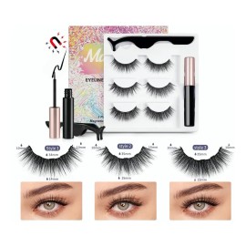 Kit De Pestañas Postizas Magnéticas & Delineador Magnetico
