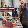 Shall SHALL 120-Piece Sanding Sheets Mouse Sanding Pads, Assorted Grits,