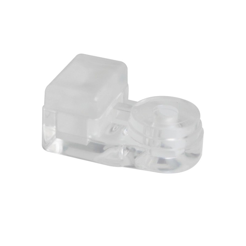 DGBRSM 20pcs Clear Glass Retainer Clip with Screws for Cabinets,
