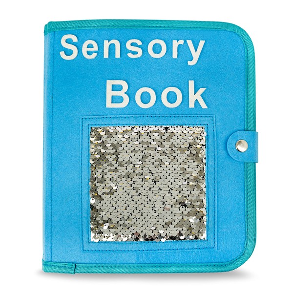Fidget Book for Adults- Activity Book for Seniors with Dementia, Alzheimer´s, Autism and Memory or Motor Challenges - Sensory Stimulation and Memory Care Activity - Great Gift for Alzheimer´s Patients