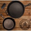 Backcountry Cast Iron Skillet(10 Inch Medium Frying Pan + Cloth