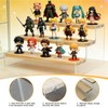 Acrylic Wooden Display Stand Figures Clear Acrylic Display Riser Shelf
