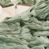 Gzcvba Cheesecloth Sparkly Table Runner 35x120 Inches Gauze Boho Rustic