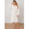 HEARTNICE Fuzzy Soft Robes for Women, Long Plush Hooded Robe