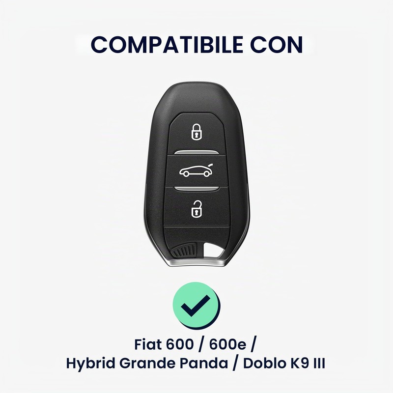 kwmobile Custodia Chiave Auto Compatibile con Fiat 600 600e Hybrid