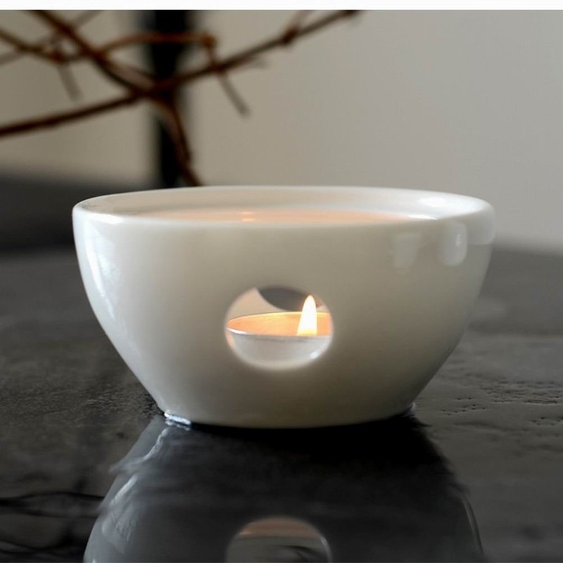 White Bone Ceramic Sake Set with 4 Cups Distilled Spirits