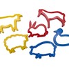 Strong Plastic Cookie/Dough Cutters - Pack of 6 Animal Shapes