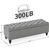 Busaurus Storage Ottoman Bench 50.2 Inches, Upholstered End of Bed