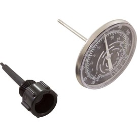 Thermometer, Pentair, In-Line Nylon Wall,30-130 Deg, 1/2"mpt