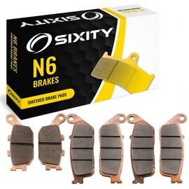 Sixity N6 Front Rear Sintered Brake Pads compatible with Honda CBR600RR 2003-2004 Complete Set