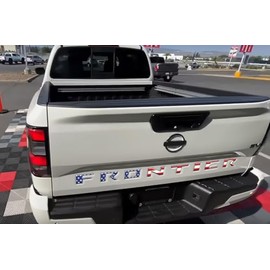 AUTOCARIMAGE Letters Intended for Frontier 2022 2023 2024 2025 Raised Reflective US Flag (Rear Tailgate)