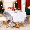 Softalker Christmas Table Cloth Rectangular White Xmas Tablecloth 140x200cm
