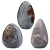 Rockcloud Irregular Ocean Jasper Palm Stones for Positive Energy, Self-Standing