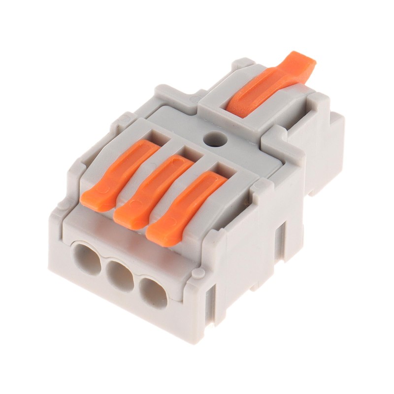 DIANN 10pcs Lever Wire Connectors 1 in 3 Out Circuit
