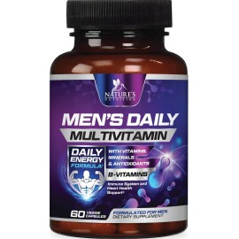 Nature's Nutrition Vitaminas Para Hombres Mayores De 40 Años - Recupera Tu Energía Y Vitalidad