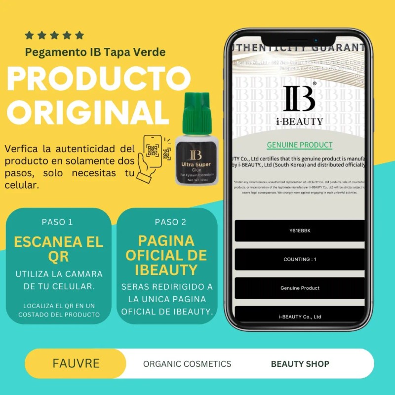Ib Ultra Super Glue 5ml - Original Pegamento Pestañas Negro