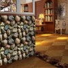 Yancorp 10ft Self-Adhesive Wallpaper Brown Stone Brick Wallpaper Fireplace Kitchen