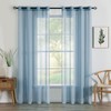 MIULEE 2 Panels Sheer Window Curtains Elegant Window Voile Panels