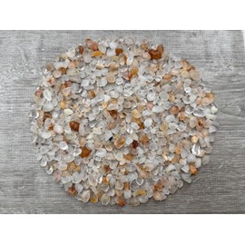 Golden Healer Quartz Chips – Natural Mini Golden Healer Quartz Stones, Crushed Undrilled Golden Healer Quartz, Semi-Tumbled Genuine Golden Healer Quartz (1 lb Bulk)