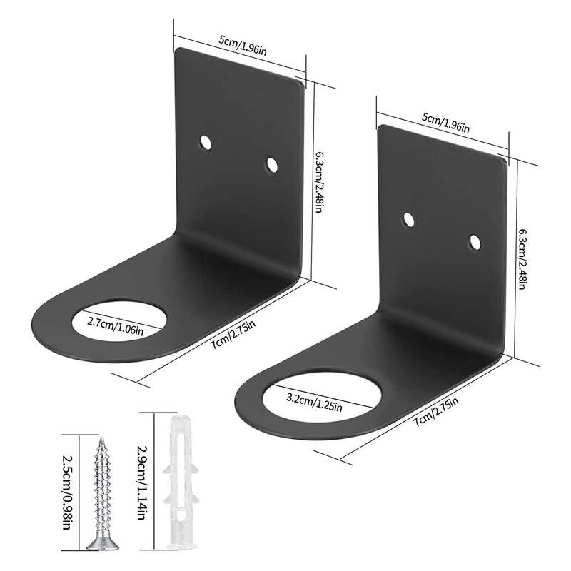 Mifrsnu 2 Pcs Soap Bottle Dispenser Holders, Wall Mounted Soap