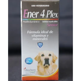 Ener 4 Plex Senior 60 Tabs Vitaminas Geriátricos + De 7 Años