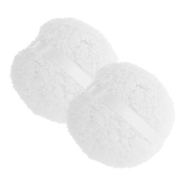 OATIPHO 2pcs Plush Puff Powder Puff Body Dust Puff Body Powder Body Shimmer Puff Reusable Body Powder Puff Reusable Powder Applicator Body Powder Applicator Oversize Body Powder Puff White