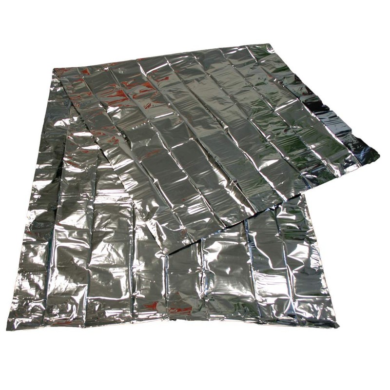 EVAQ8 Survival Bag Lightweight Thermal Double Layer Silver Bivy Bag.