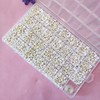 Pack of 1400 Round Letter Beads for Threading 7 x