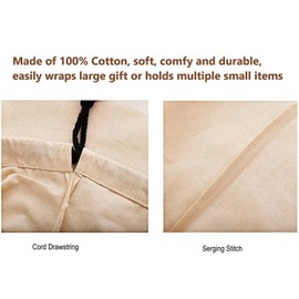 KAHEIGN 3pcs Santa Sack Christmas Santa Sack 70 x 50 cm Large Christmas Santa Bag for Gifts Santa Sack with Drawstring