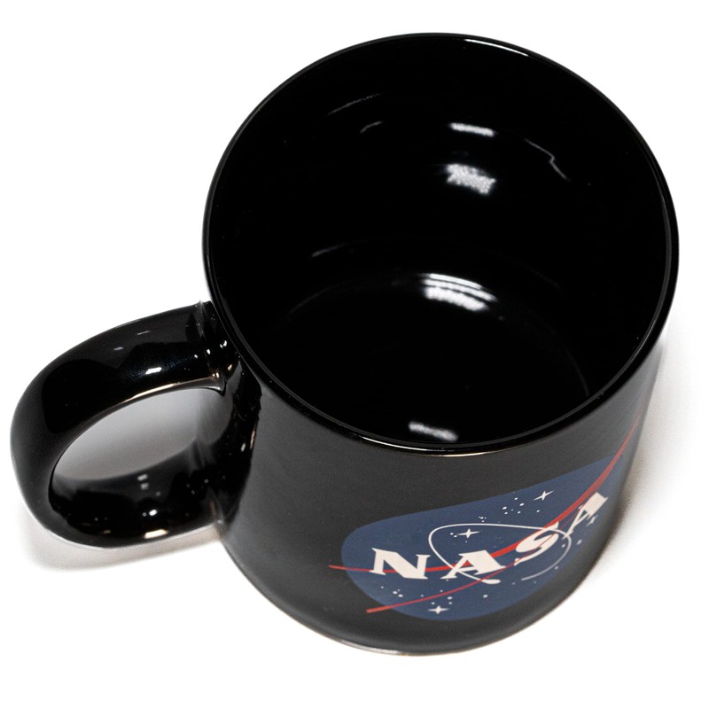 Mean Muggin NASA 11oz Ceramic Mug (Black) - Artwork on