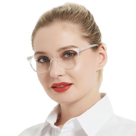 OCCI CHIARI Petite Reading Glasses for Small Face Women Light Weight Readers (Clean 5.0x) 1.0 1.25 1.5 1.75 2.0 2.25 2.5 2.75 3.0 3.5 4.0 5.0 6.0