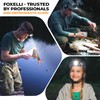 Foxelli Rechargeable LED Headlamp - Super Bright, Lightweight, and Comfortable