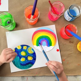 HILELIFE Wood Rounds for Crafts 6 Inch - 12 Pack Wood Round, Unfinished Wood Circles for Crafts, Round Wooden Discs, Circle Wood Sign Blank