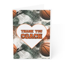 J&J'S TOYSCAPE Basketball Thank You Coach Card (Urban)