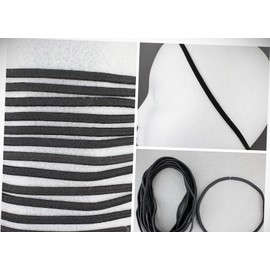 Perfect Hairstyle with Our Hair Accessories - Black Set Pack 12 Stretch Elastic Sport Headband No Metal 3/16" Hair Band Fashionable Hair Accessory Hair Jewelry Accessories for Lady Women