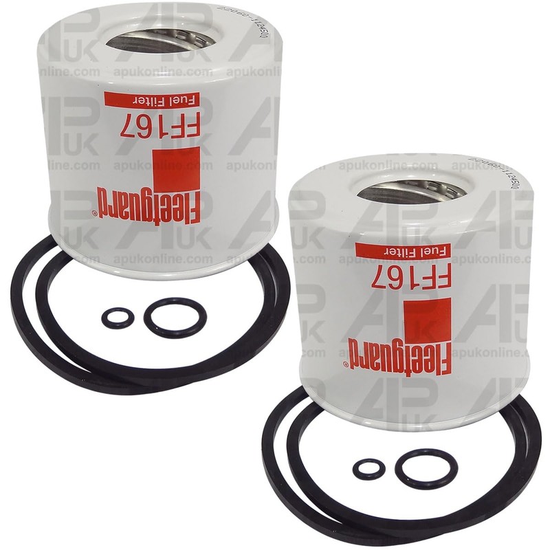 APUK 2x Fleetguard Fuel Filter Replacement for Case International IH