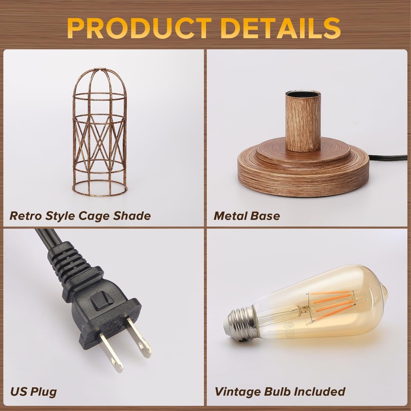 Touch Control Table Lamp for Small Spaces - 3 Way