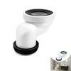 100mm Toilet Offset pan Connector PVC Waste Pipe Connector