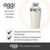 OGGI Groove Insulated Cocktail Shaker-17oz Double Wall Vacuum Insulated Stainless