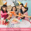 Birthday Table Runner, Colourful Dot Birthday Tablecloth with 4 Tablecloth