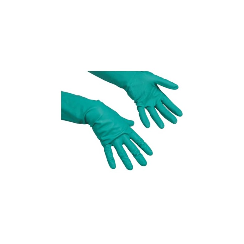 Vileda Universal Rubber Gloves, Nitrile, Large, 1 Pair