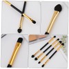 Baluue 15pcs Double-ended Eyeshadow Applicators for Easy Makeup Application Portable