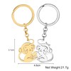 YINYA Valentines Stainless Steel Cute Couples Monkey Keychain Animals Matching