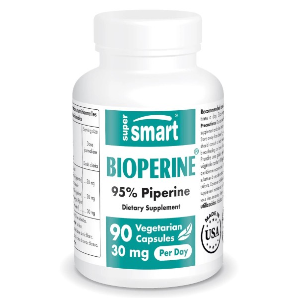 SUPERSMART - Bioperine 30 mg Per Day - Natural Black