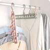 Magic Closet 3D Set Of 3 Folding Hanger 9 Hole