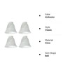 4 Pack Ceiling Fan Light Covers, Transitional Style Replacement Bell