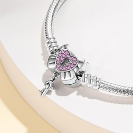 TINSLO Moments Women's 925 Sterling Silver Snake Chain Bracelet for Charms, Valentine's Day Mother's Day Birthday Gift for Mom Wife