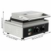Commercial Square Waffle Maker, 10 Grids 1500W Electric Waffles Maker
